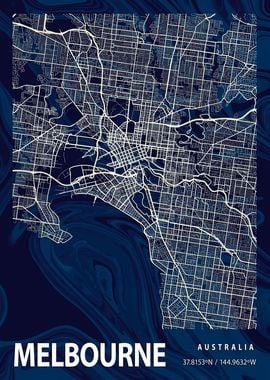 Melbourne Map Australia 