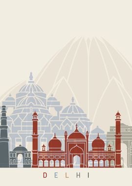 Delhi skyline