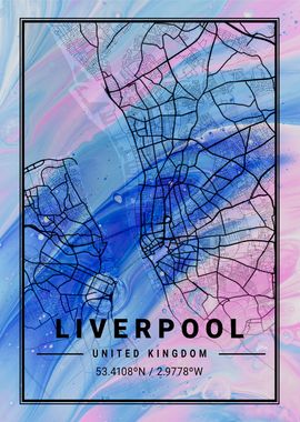 Liverpool City Map England