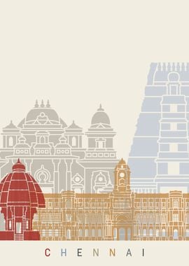 Chennai skyline