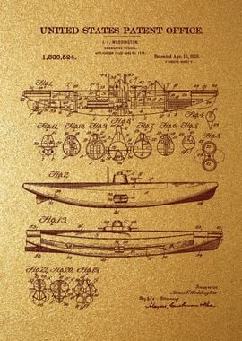 14 Submarine Patent 1919