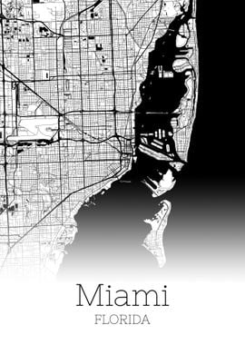 Miami City Map USA