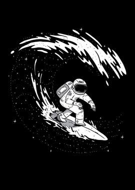 Astronaut minimalist surf