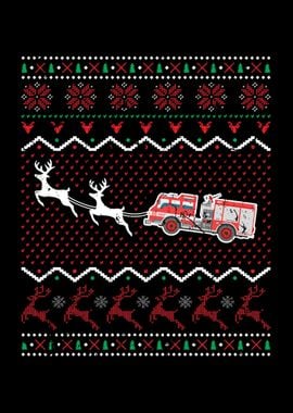 Xmas Fire Truck Christmas