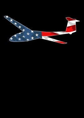 Glider USA Flag Aircraft