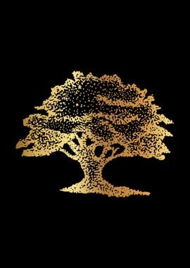 Gold Vintage Tree 11