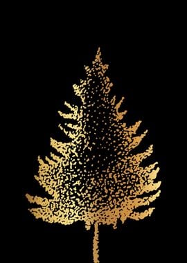 Gold Vintage Tree 12