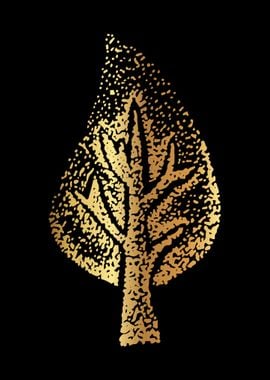 Gold Vintage Tree 7