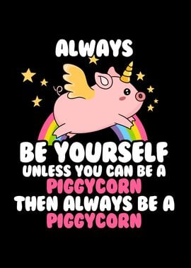 Unicorn Pig Piggycorn Gift