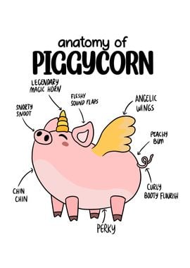 Unicorn Pig Piggycorn Gift