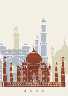 Agra skyline poster