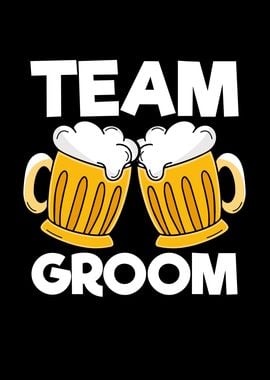 Team groom beer