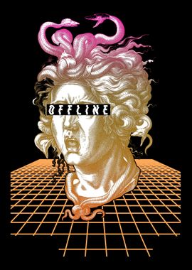 Medusa Vaporwave Greek