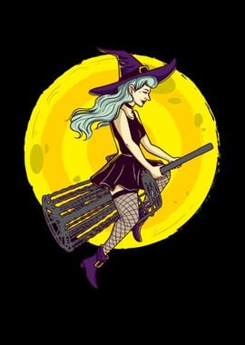 Disc Golf Halloween Witch