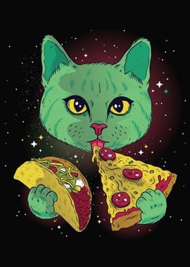 Mexico taco cosmic cat 