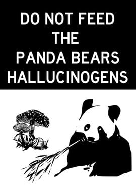 DO NOT FEED PANDAS BLACK