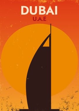 Dubai Vintage poster