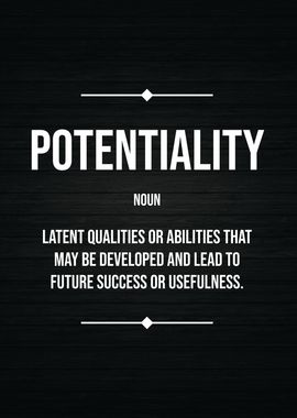 Potentiality Definition