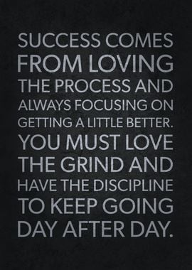 Success Loving The Process