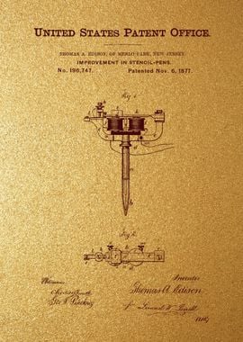 5 Stencil Pen Patent