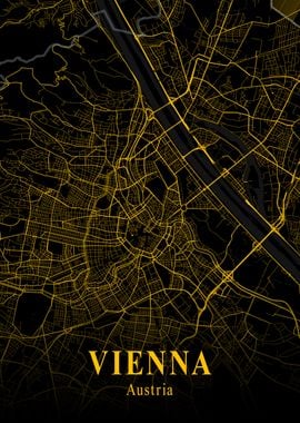 Vienna City Map Austria 