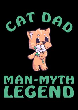 Cat Dad Man Myth Legend