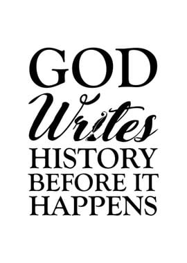 God Writes History CM