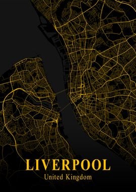 Liverpool City Map UK