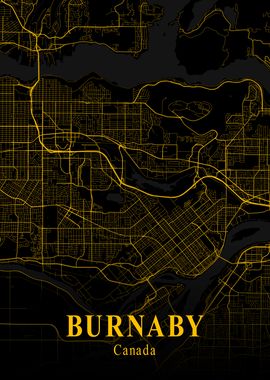 Burnaby City Map Canada