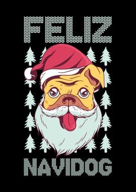 Pug Feliz Navidog