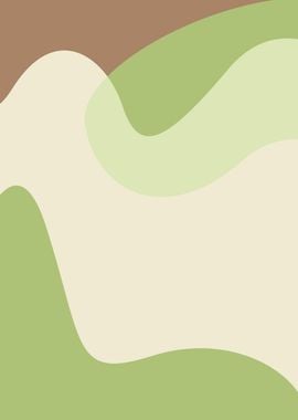 green brown abstract