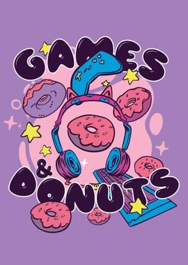 Games donuts anime vintage