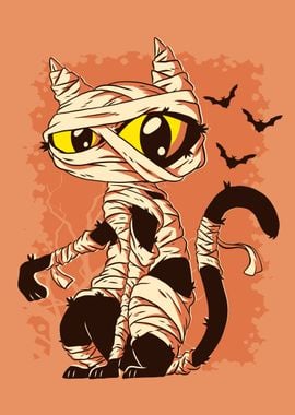 Black Cat mummy vintage