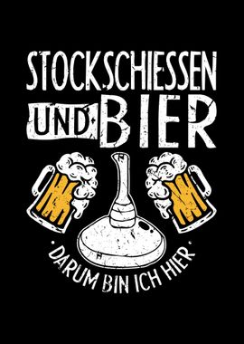 Stockschiessen Bier Lustig