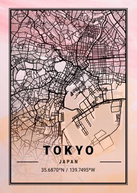 Tokyo City Map Japan