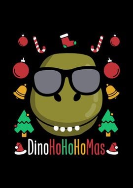 Christmas Dino T Rex