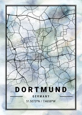 Dortmund City Map Germany