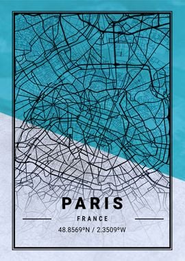 Paris City Map France