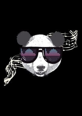 Cool music panda