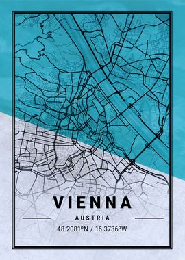 Vienna City Map Austria