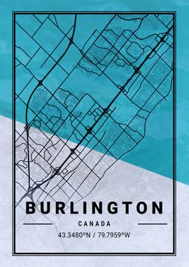 Burlington City Map Canada