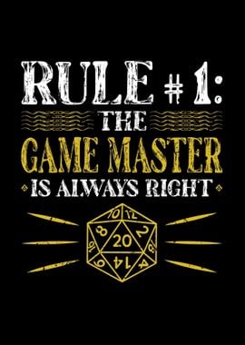 Rule Game Master RPG Gift