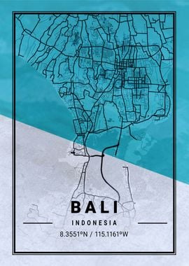 Bali Map Indonesia