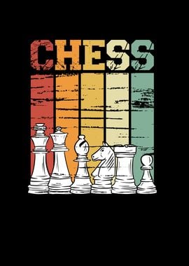 Chess figure retro vintage