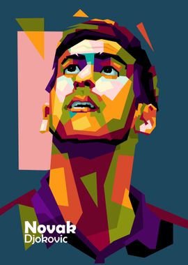 Novak djokovic in popart