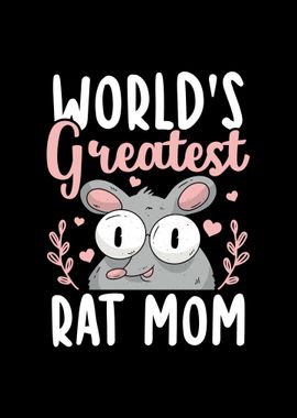 Cute Rat Text Art Gifts