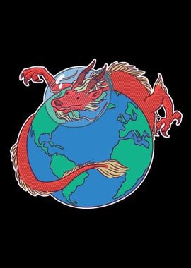 Astronaut dragon earth