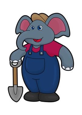 Elephant Farmer Shovel