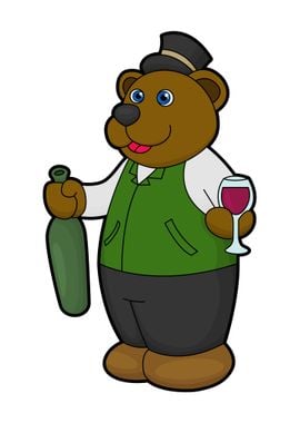 Bear Wine Wine bottle