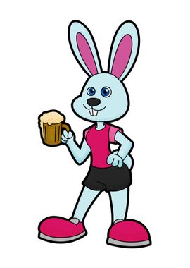 Rabbit Beer Beer glass